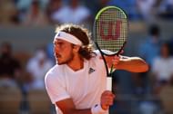 Stefanos Tsitsipas at the 2021 French Open.